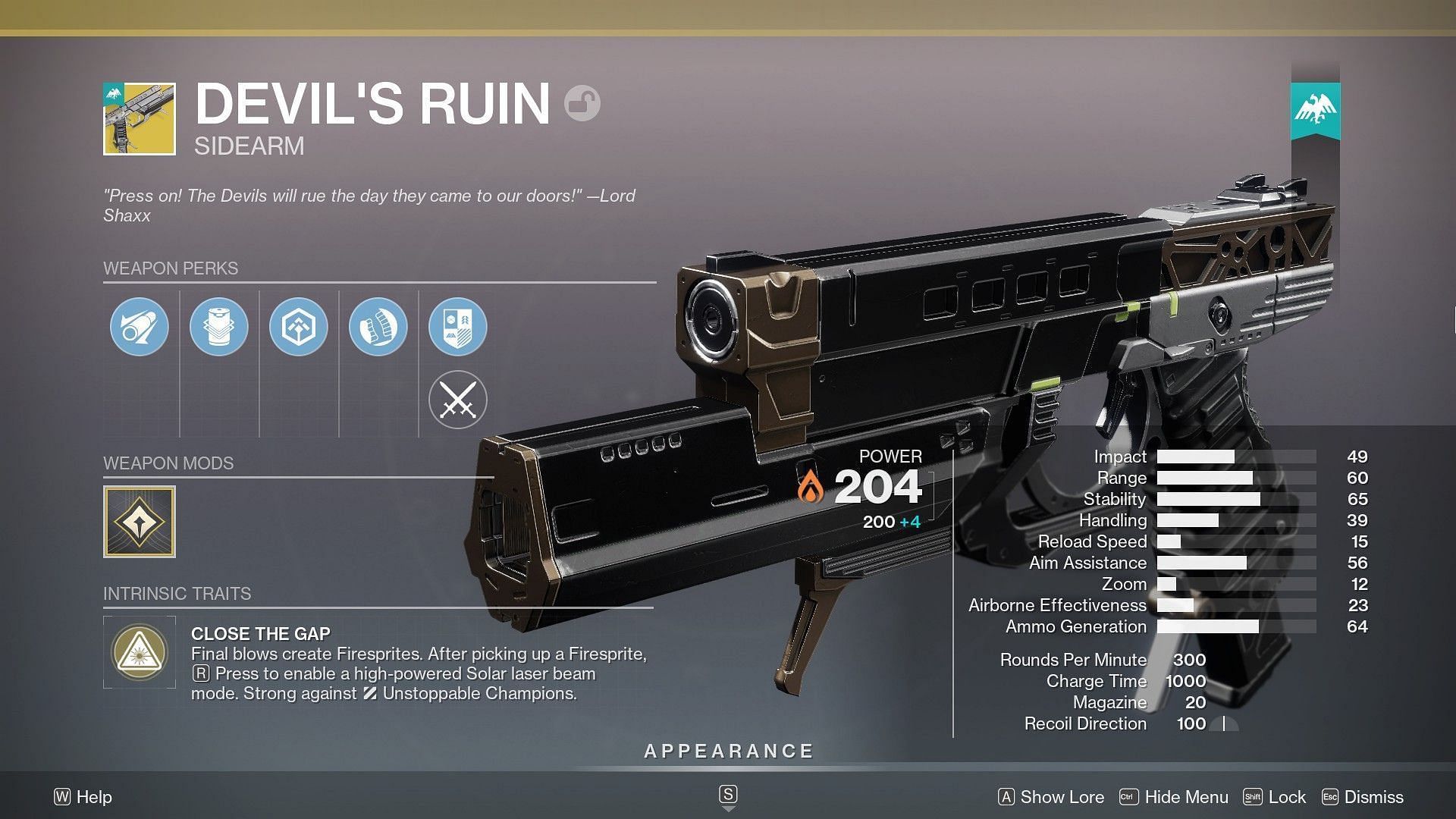 Any sidearm kills count towards task progress (Image via Bungie)